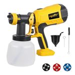 Mellif Paint Sprayer Cordless for DeWalt 18v Battery Powered HVLP Power Spray Gun (Tool Only, No Battery, No Charger) Orange + Black