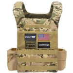 POLYFIT Adjustable Weighted Vest for Strength and Endurance Training, Fitness Workouts, Running, WODs - CAMO