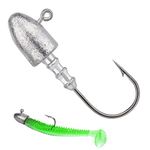 THKFISH Fishing Jig Heads Fishing Hooks Swimbait Jig Heads for Bass Fishing Saltwater Freshwater Jig Hooks Set 20pcs