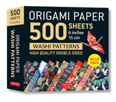 Origami Paper 500 sheets Japanese Washi Patterns 6" (15 cm): Double-Sided Origami Sheets with 12 Different Designs (Instructions for 6 Projects Included)