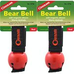 Coghlan's Bear Bell Red w/Magnetic Silencer & Loop Strap Warns Animals (2-Pack)