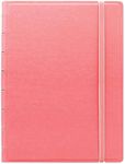 Filofax Refillable Pastel Notebook, A5 (8.25" x 5") Rose - 112 Cream moveable pages - Index, pocket and page marker (B115053U)