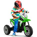 Maxmass Kids Ride-on Motorbike, 6V Licensed Honda Battery Powered Electric Motorcycle with Horn and Extended Seat, 3 Wheels Children Electric Motor Bike Ride on Toys for 18-36 Months Old (Green)