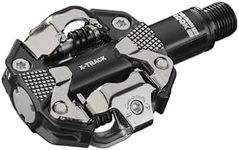 LOOK Cycle - X-Track MTB Pedals - Standard SPD Mechanism Compatible - Aluminium Body - Double-Sealed Chromoly+ Axle - Robust and Fluid Bike Pedals