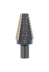 Irwin 10220CB Unibit1/16-Inch Hole Enlarging 8-Steps Cobalt Step Drill Bit