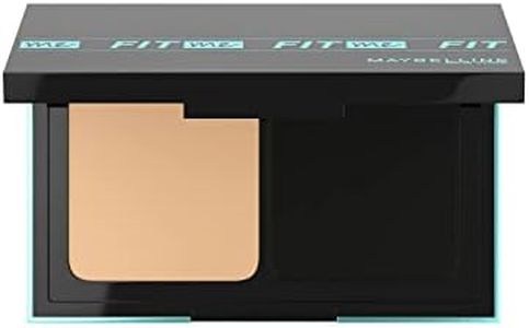 Maybelline New York Ultimate Powder Foundation, Full Matte Coverage, SPF44, 24H Oil Control, Fit Me,Shade 128, 9g
