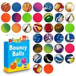 35pk Small Bouncy Balls for Kids Party Bags 22mm, Fun Party Fillers for Kids Party Bags, Bouncy Ball Party Bag Fillers for Kids Unisex, Rubber Balls for Kids Party Bag Fillers Boys Toys