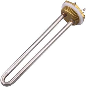 DERNORD 12V Water Heater Element 300 Watt 1.25" Copper Flange Heating Element Spare Part