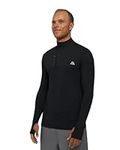 DANISH ENDURANCE Long Sleeved Sports Top, Workout Shirt, Running, for Men, Black, M