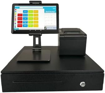 Datio Point of Sale Cash Register for Amazon Fire Tablet 10" with Cash Drawer, Receipt Printer and Stand for Datio POS Software