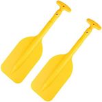 LIOOBO 2Pcs Telescopic Kayak Paddle Rafting Boat Paddle Canoe Oars Plastic Aluminum Alloy Boat Oars