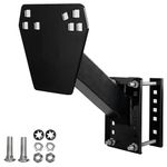 Spare Tire Carrier,Kunzye Spare Tire Carrier Mount Bracket for Trailer,Powder Coat Steel Black, Fits 4 & 5 & 6 & 8 Lugs Trailer Wheels on 4", 4.5'', 4.75'', 5", 5.5",6" or 6.5" Bolt Patterns