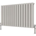 Radbliss Horizontal Flat Panel Radiator 600x1020mm White Double Design RAD Central Heating