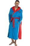 DC Comics Adult Superman Plush Fleece Hooded Costume Robe One Size