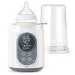 Nuliie Baby Bottle Warmer 6-in-1 with Digital LCD, Timer, Smart Temperature Control and Automatic Shut-Off, Food Warmer&Defrost BPA-Free Warmer for Breastmilk or Formula