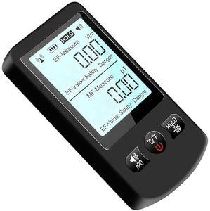 EMF Detector, 3-in-1 Handheld EMF Meter Detects EF, MF, WiFi Signal, Rechargeable Radiation Detector with 3 Color Backlight and Sound Alarm, Suitable for Home, Office, Ghost Hunting