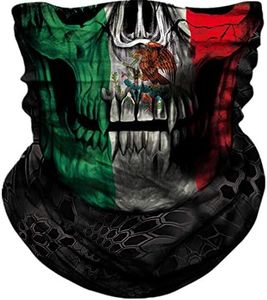TERNNK Seamless Neck Gaiter Shield Scarf Bandana Face Mask Seamless UV Protection for Motorcycle Cycling Riding Running Headbands (A-011)