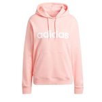 adidas Women's Essentials Linear Hoodie, Semi Pink Spark, S