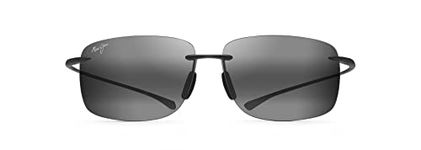 Maui Jim Hema Polarized Rimless Sunglasses, Grey Matte, Neutral Grey