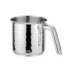 Prabha Stainless Steel Milk Pot With Ladle, 17Cm, Durable Construction, Easy Pour Spout, Heat-Resistant Handle Without Lid., 2500Ml