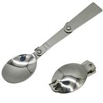 Maydahui Spoon and Fork Foldable Stainless Steel SUS 304 Portable for Thermos and Outdoors(Pack of 2)