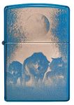 Zippo Lighter, Metal, High Polish Blue, One Size