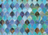 Brewster PF0718 Peacock Premium Privacy Film Door