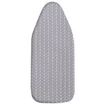 MZXcuin Small Ironing Board Cover Scorch Resistant, Cotton Iron Cover with Padding Heat Reflective Heavy Duty Pad … (Grey Arrow, 12.5"x32")