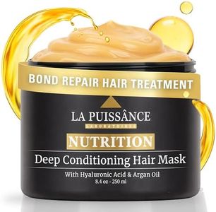 LA PUISSANCE Premium Argan Oil & Hyaluronic Acid Hair Mask – Deep Conditioning Anti-Frizz Treatment for Dry & Damaged Hair – Intense Hydration, Shine & Repair – Luxury Salon Grade Hair Mask