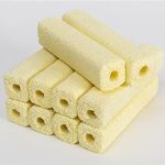 aqua nature Ceramic Bio Filter Far-Infrared Bacteria House Biological Bacteria Nitrification Filter Media For Freshwater & Saltwater(A2/Nx-11)(Square Yellow(S-9 Cm X 2.8 Cm), Pack Of 10Pcs)