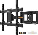 TV Wall Bracket, Tilt Swivel TV Mount Max.VESA 600x400mm for 37-70 Inch LED LCD Plasma Flat& Curved Screens up to 60kg, Includes 1.8m HDMI Cable, Bubble Level,Cable Ties