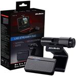 AVerMedia - Live Streamer Duo Webcam Gaming Capture Card Bundle, Plug and Play, Records in 1080p30, Podcasting, Livestreaming Built in Microphones(BO311D)