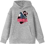 Bioworld Godzilla Classic Art and Logo Youth Athletic Gray Hoodie - S