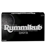 Rummikub Onyx Edition - Sophisticated Set with Unique Black Rummikub Tiles and Vibrantly-Colored Engraved Numbers by Pressman, Multi Color