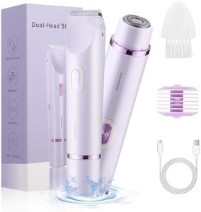 Rasoir Electrique Femme,2 en 1 Tondeuse Femme Intime,Wet&Dry Tondeuse Bikini Femme,USB Rechargeable Tondeuse Maillot Femme,Tondeuse Maillot Femme Pour la Visage,Bras,Jambes,Aisselles,Bikini(violette)