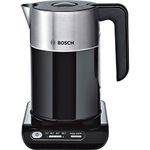 Bosch Styline Collection Kettle Twk8633gb, Four Temperature Control Settings, Black and Stainless Steel