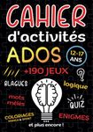 cahier d'activités ados: livre +190 jeux pour ado fille et garçon 12-17 ans | Enigmes, logique, Quiz, Mots mêlés, Sudoku, Labyrinthes, coloriages manga et sport, blagues, enquête policière | idée de cadeau anti ennui pour booster son cerveau