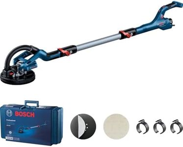 Bosch Professional GTR 55-225 Drywall Sander (550 Watt, Sanding Disc Diameter 215 mm, Includes 1 x Sanding Sheet M480, 1 x Soft Sanding Disc Set, 3 x Cable Clips, in Craftsman's Case