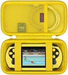 Elonbo Carrying Case Compatible with TaddToy 16 Bit Handheld Game Console for Kids Adults, Classic Retro Video Games Travel Storage Cover Bag, Portable Electronic Game Player Organizer Holder, Yellow