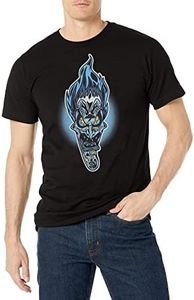 Disney Big & Tall Villains Sugar Skull Hades Men's Tops Short Sleeve Tee Shirt, Black, XX-Large Plus Tall