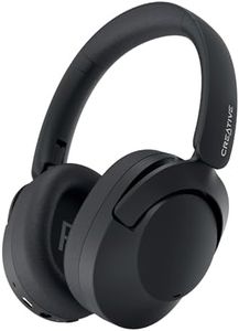 Creative Zen Hybrid 2 Wireless Over-Ear Headphones, Up to 67 Hours (ANC Off), Hybrid Active Noise Cancellation, Ambient Mode (Cream) (Black)