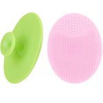 Face Scrubbers Exfoliating Facial Cleansing Brush-Soft Silicone Bristle-Remove Dead Skin Toxins-Improves Lymphatic Functions Exfoliates Stimulates Blood Circulation for Sensitive/Delicate/Dry Skin