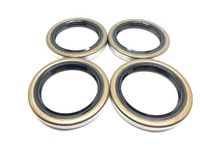 (Pack of 4) Trailer Hub Wheel Grease Seals WPS (TM) 168233TB 1.688'' x 2.332'' Double Lip #84 Spindle