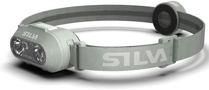 Silva Head Torch Battery Powered - Rechargeable USB-C - Smini - 53 Grams - 250 Lumen Head Lamp - 3 Brightness Levels - White and Red LEDs - Battery Indicator - for Running in Urban Areas & Outdoor