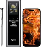 Typhur Sync One Smart Wireless Meat Thermometer Digital: Standalone Base for Quick and Easy Control, Unlimited Range WiFi & Bluetooth, Proven Stronger Signal Stability, for BBQ Grill Oven Smoker