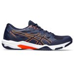 ASICS Men's Gel-Rocket 11 Volleyball Shoes, Peacoat/Shocking Orange, 11.5 Wide