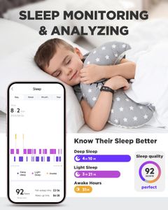 BIGGERFIVE Kids Fitness Tracker – Black Activity Watch