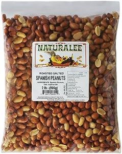 Naturalee Peanuts, With Skin Spanish Peanuts 2 lbs - Roasted & Salted - Heart Health, High Protein