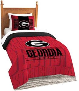 Northwest NCAA Georgia Bulldogs Comforter and Sham Set, Twin, Modern Take