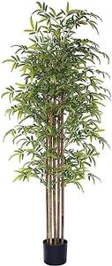 Happygrill Artificial Bamboo Tree, Greenery Plants in Nursery Pot, Decorative Fake Trees Artificial Trees for Home Decor Indoor,Office, Entryway, 5Ft High